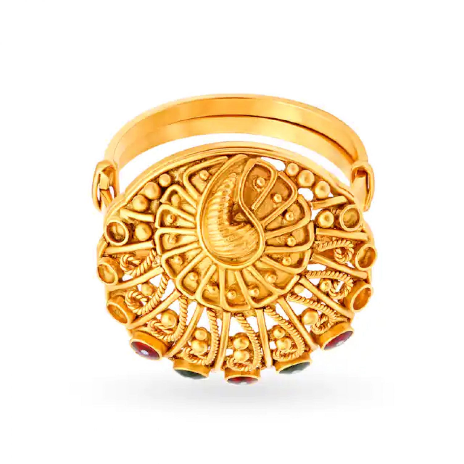 Palatial Cocktail Gold Ring