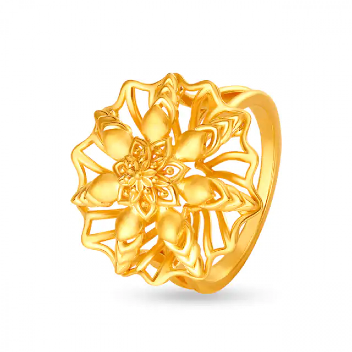 Palatial Floral Gold Ring