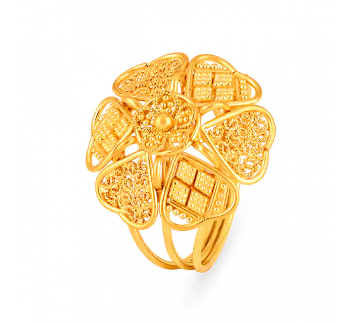 Enchanting Floral Gold Ring