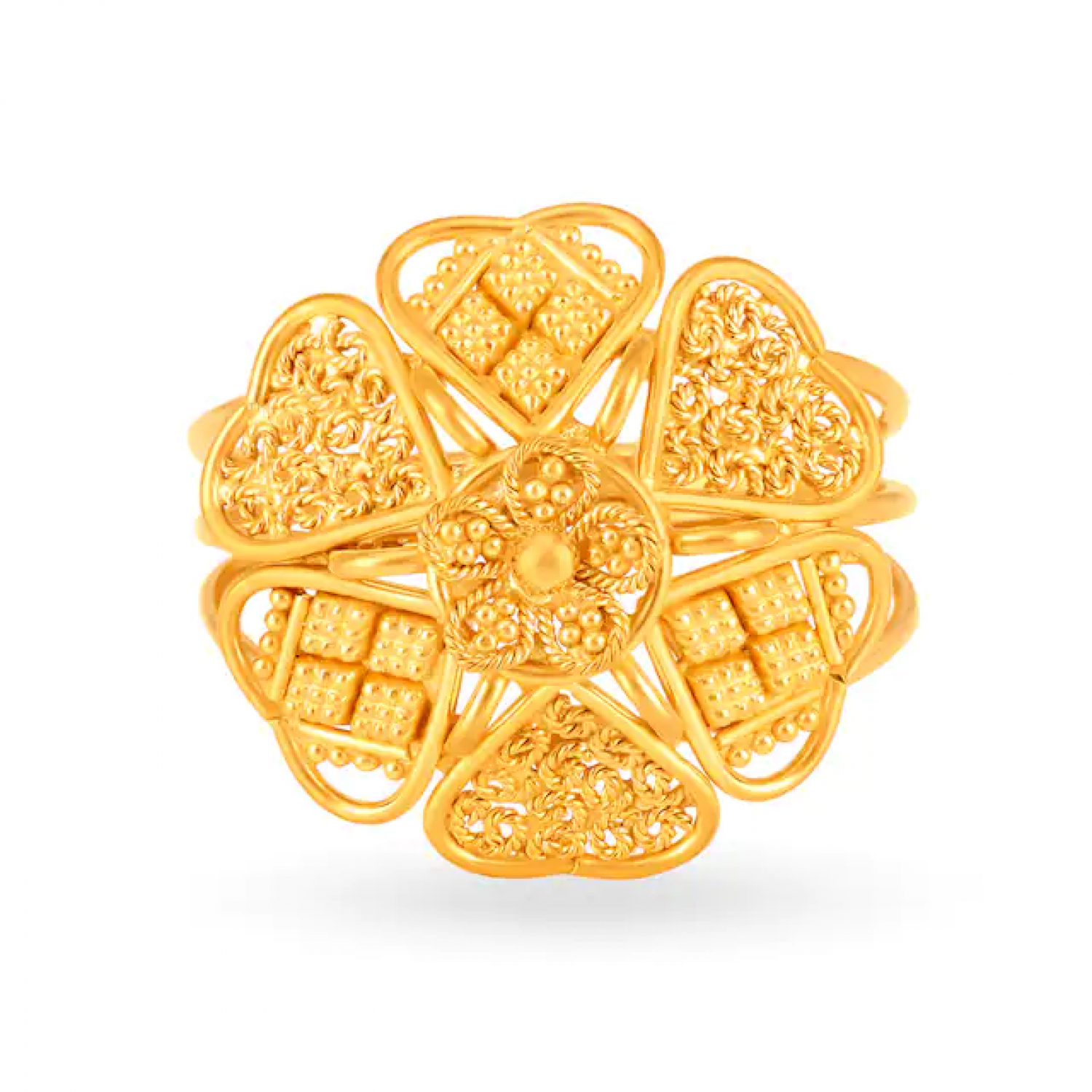 Enchanting Floral Gold Ring