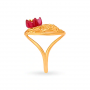 Intricate Floral Gold Ring