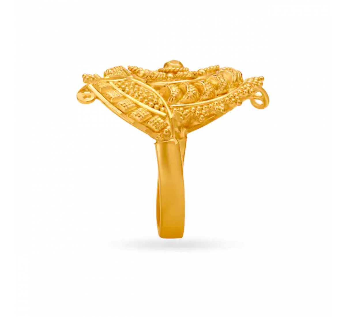 Floral Filigree Gold Ring