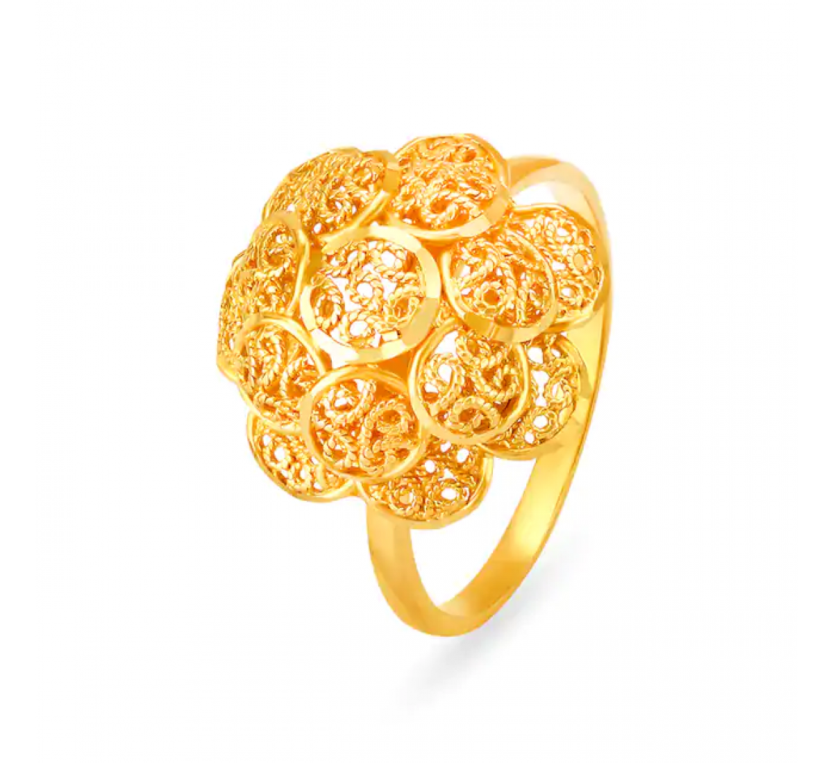 Unique Engraved Gold Ring