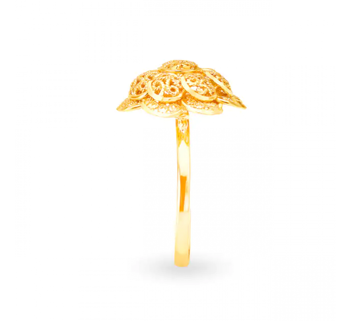 Unique Engraved Gold Ring