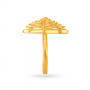 Lustrous Gold Flower Ring