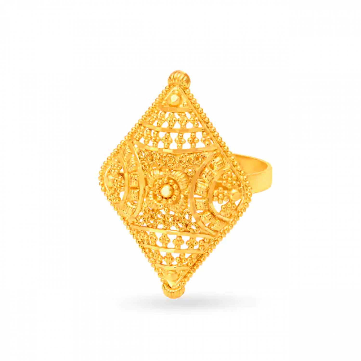 Geometric Shape Gold Ring