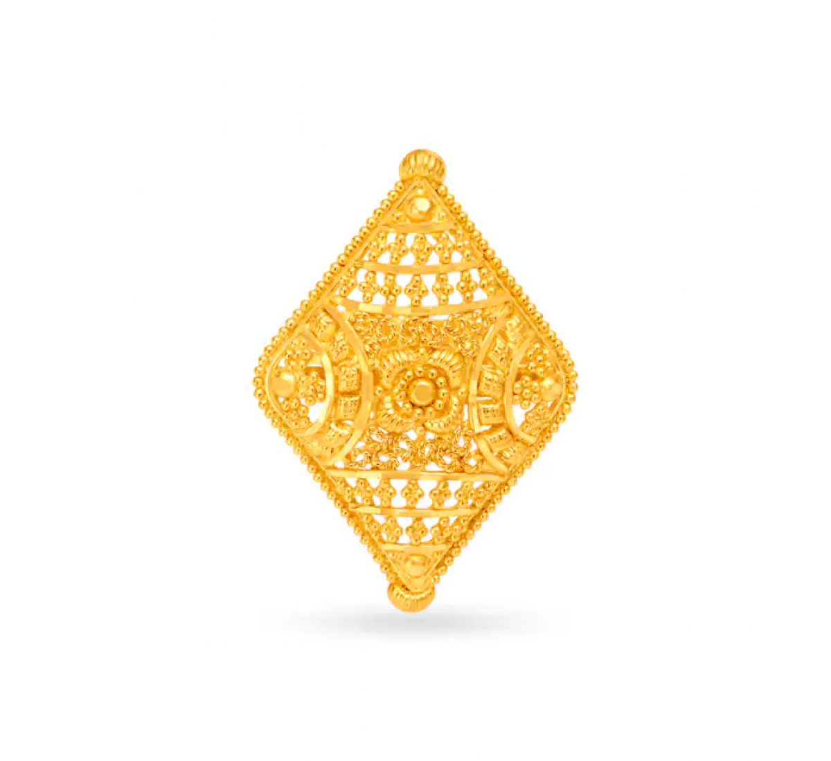 Geometric Shape Gold Ring