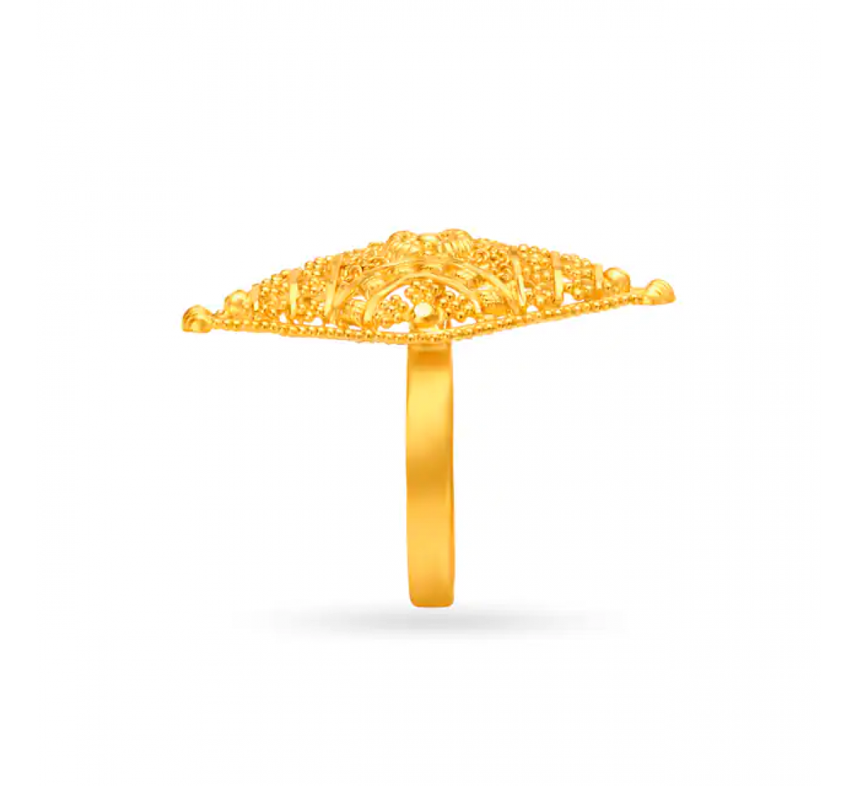 Geometric Shape Gold Ring