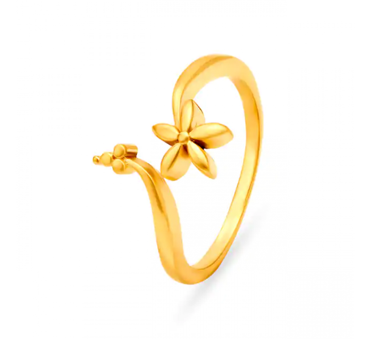 Exquisite Gold Floral Ring