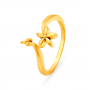 Exquisite Gold Floral Ring