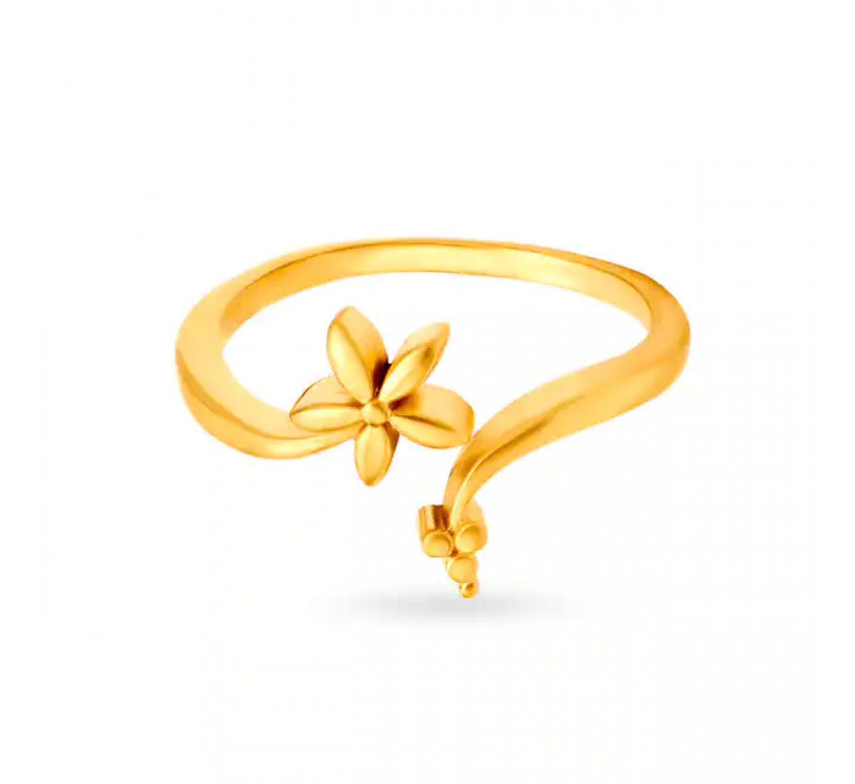 Exquisite Gold Floral Ring