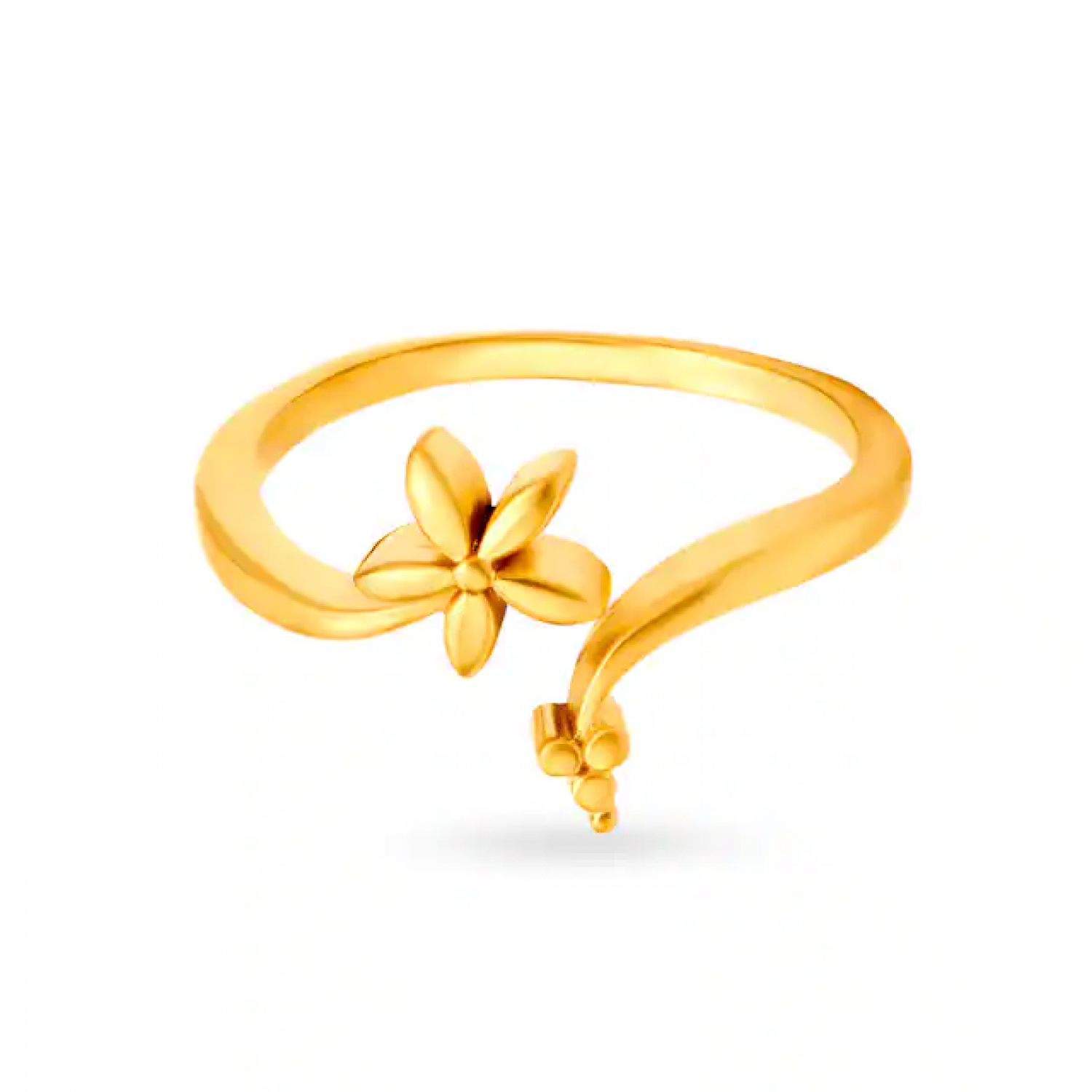 Exquisite Gold Floral Ring