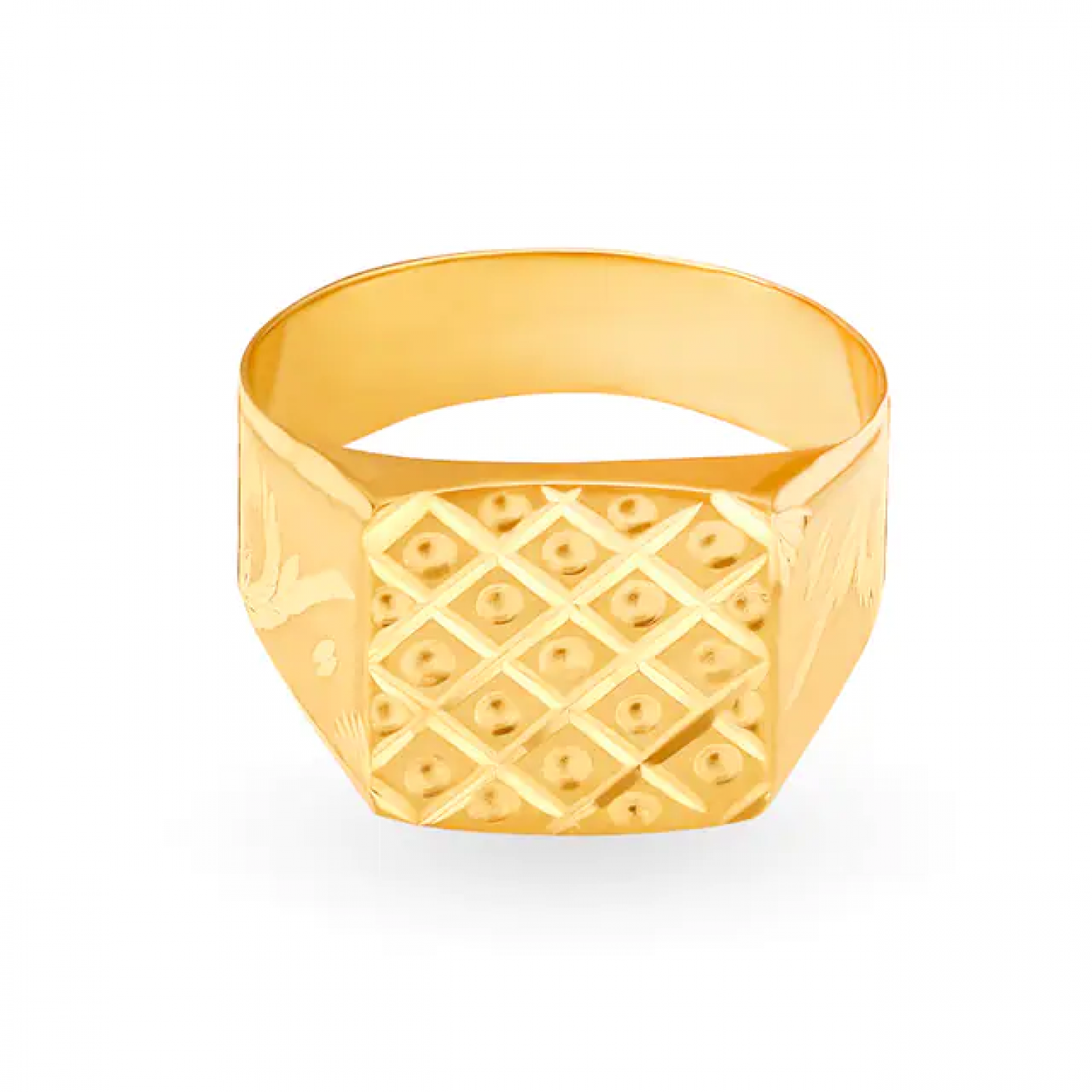 Splendid Gold Square Ring
