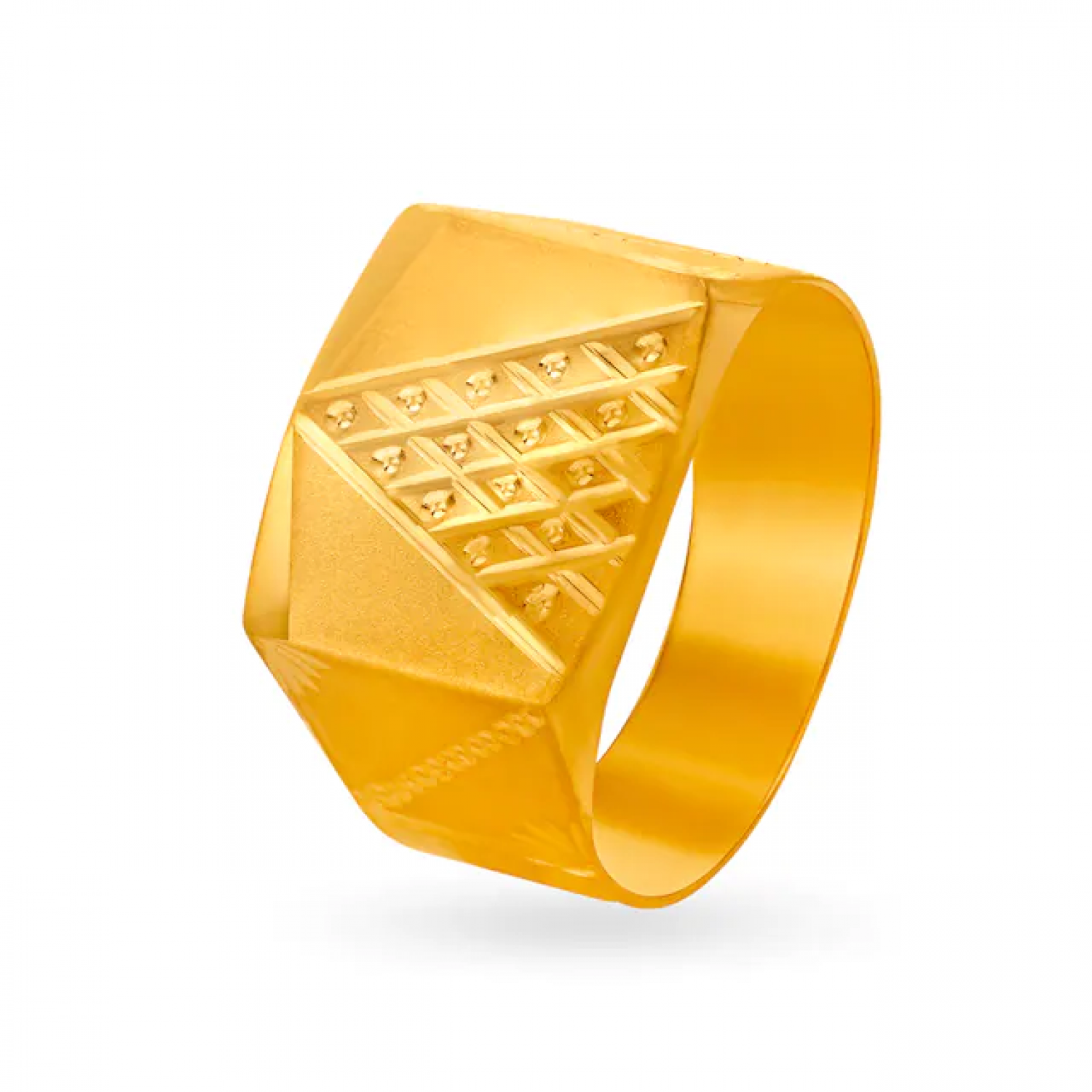 Mesmerizing Gold Etched Ring