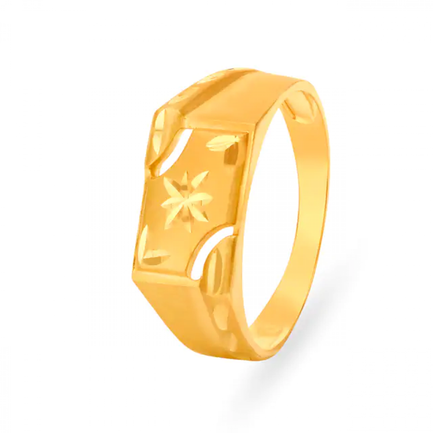 Striking Gold Floral Ring
