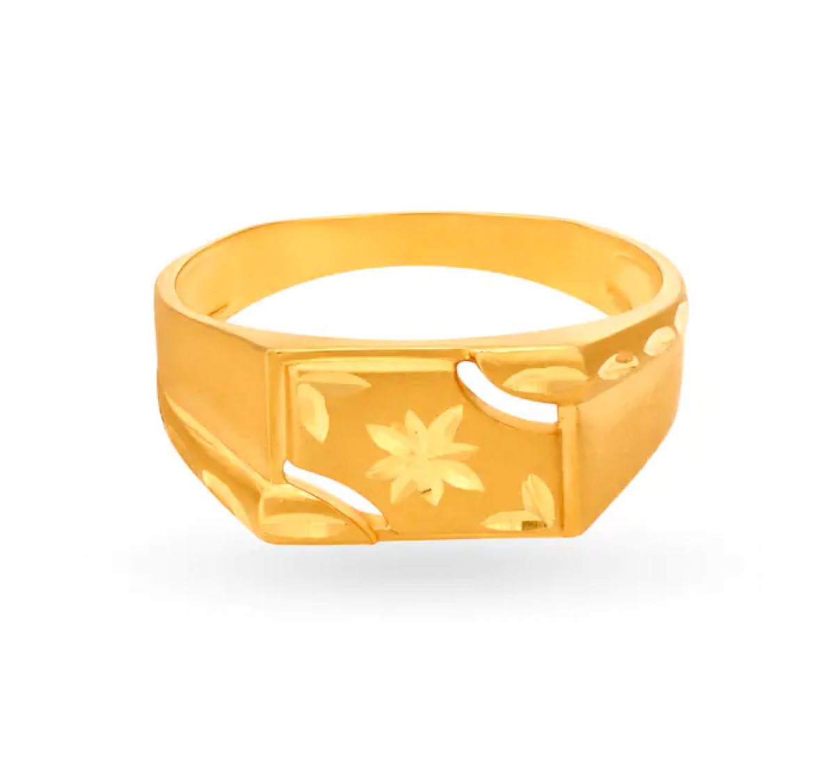 Striking Gold Floral Ring