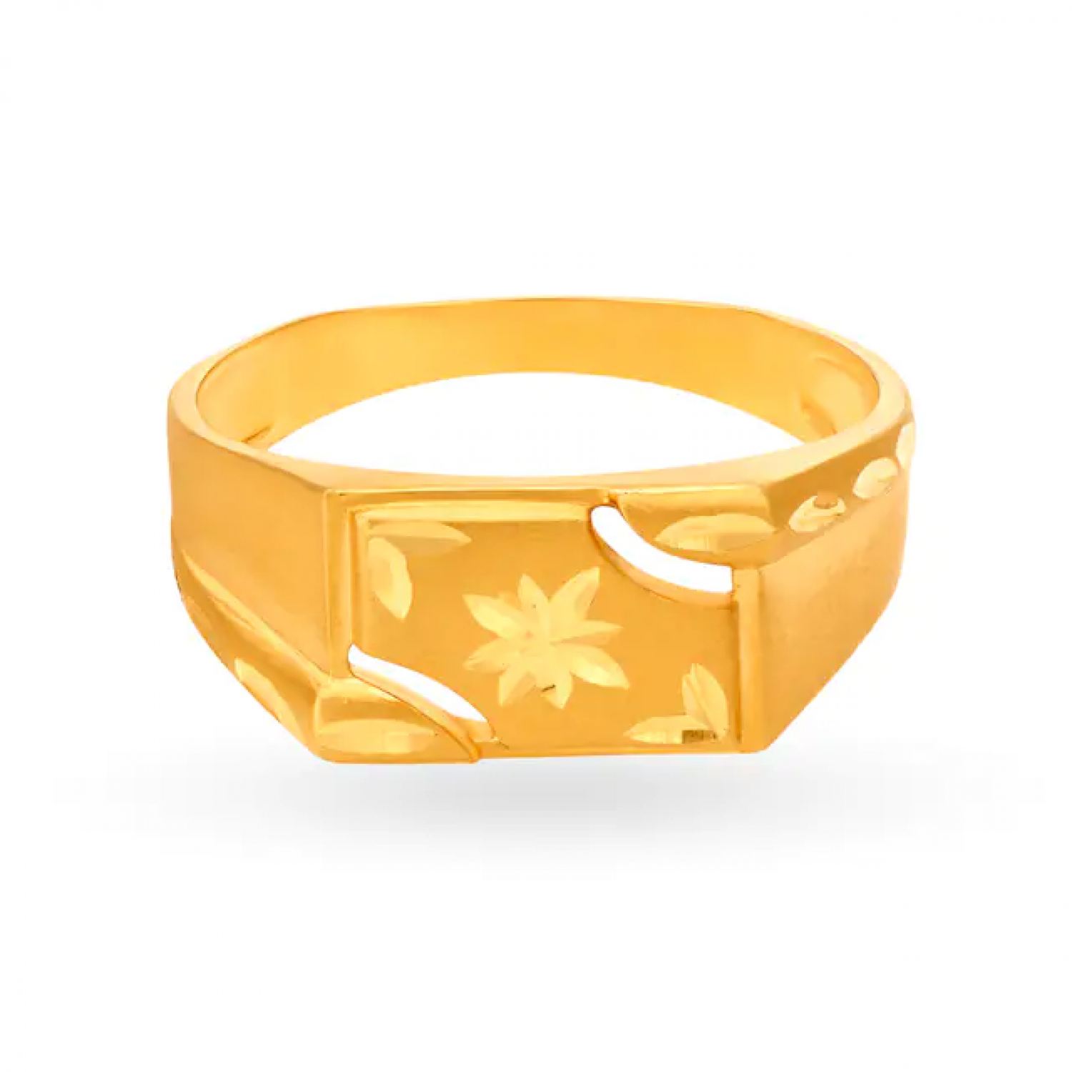 Striking Gold Floral Ring