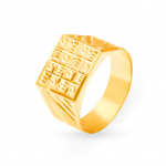 Lustrous Gold Boxy Ring