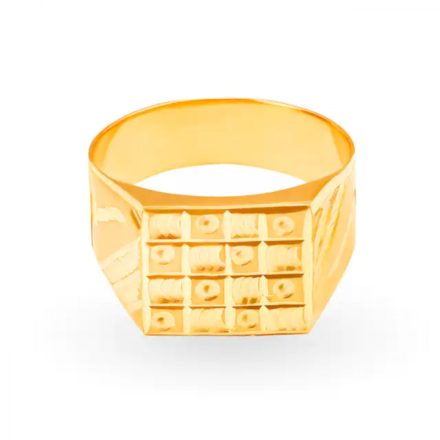 Lustrous Gold Boxy Ring