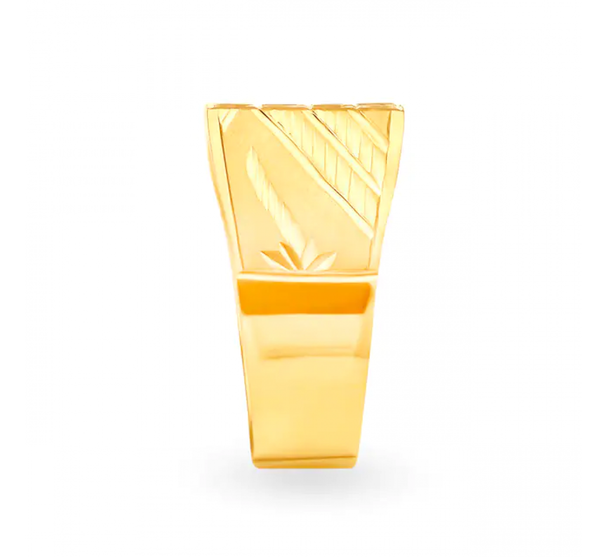 Lustrous Gold Boxy Ring