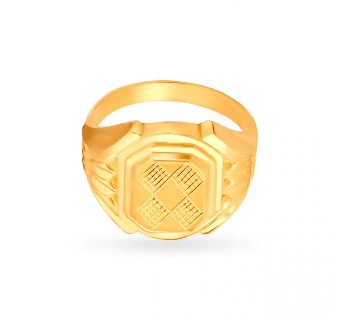 Intriguing Gold Octagonal Ring