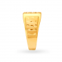 Leon Gold Textured Square Ring