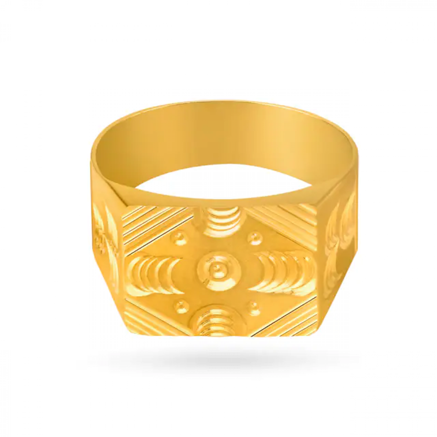 Hypnotic Gold Box Ring