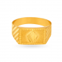 Textured Square Gold Ring