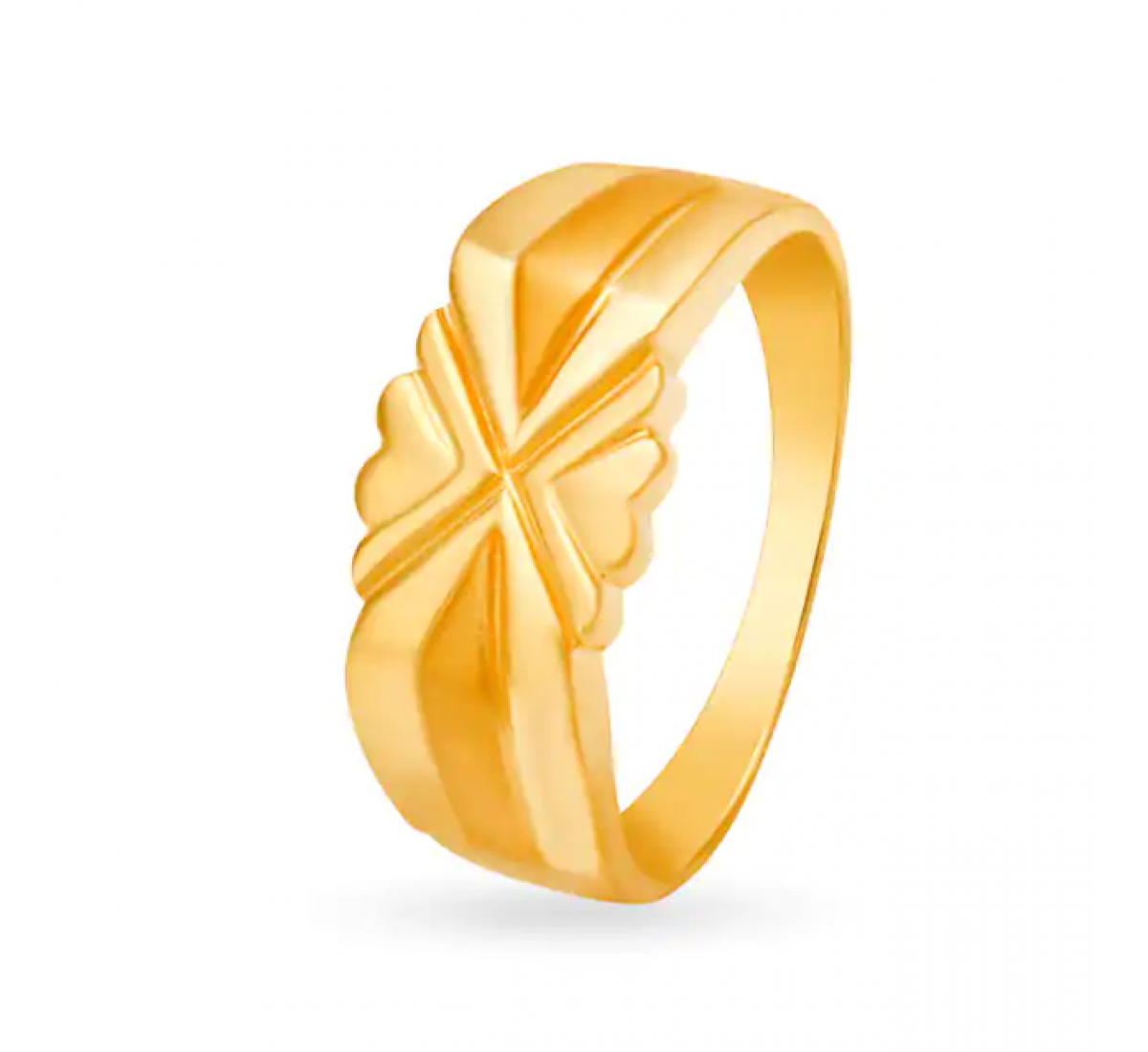Jasper Gold Geometric Ring