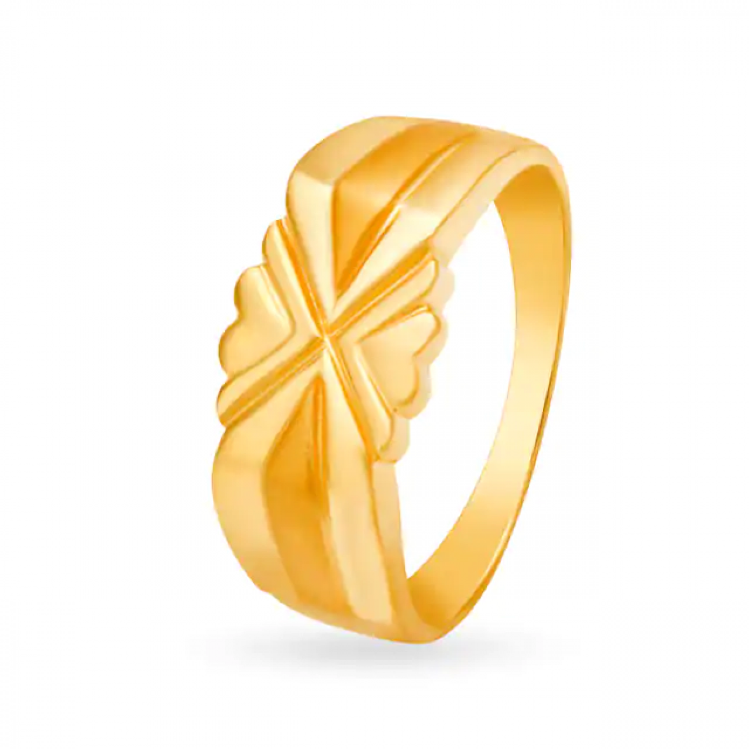 Jasper Gold Geometric Ring