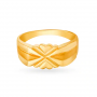 Jasper Gold Geometric Ring
