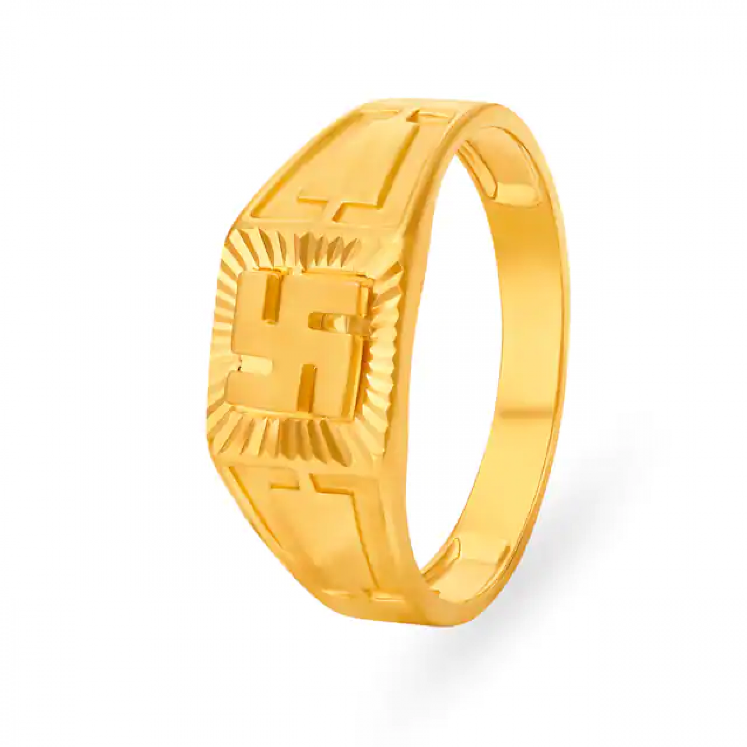 Religious Gold Swastika Ring