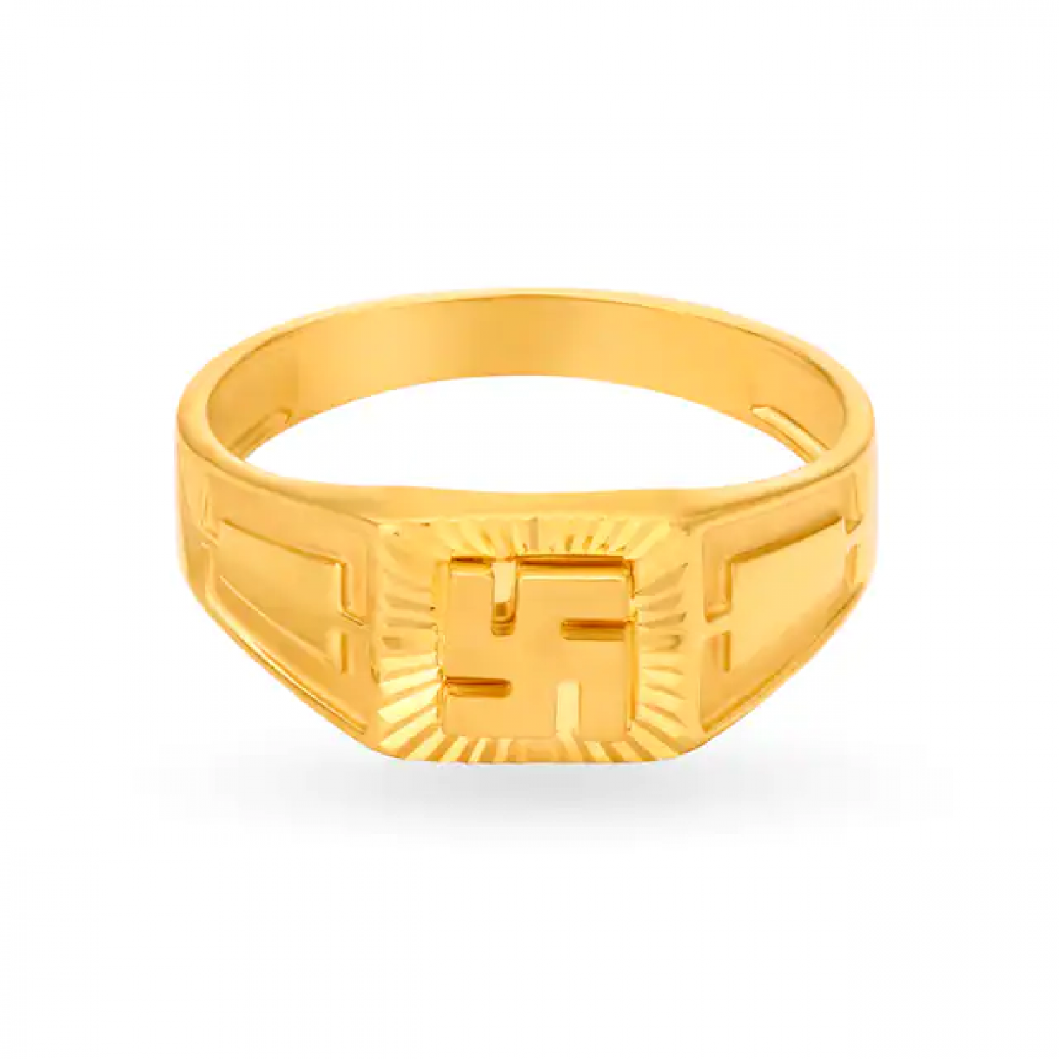 Religious Gold Swastika Ring