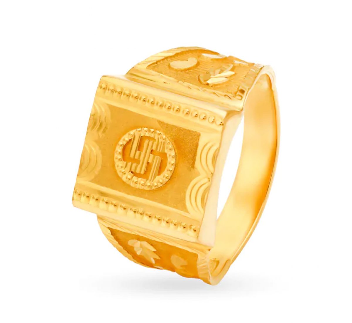 Divine Gold Swastik Ring