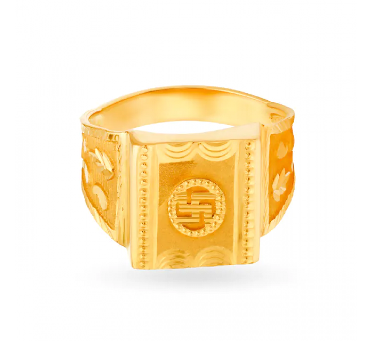 Divine Gold Swastik Ring