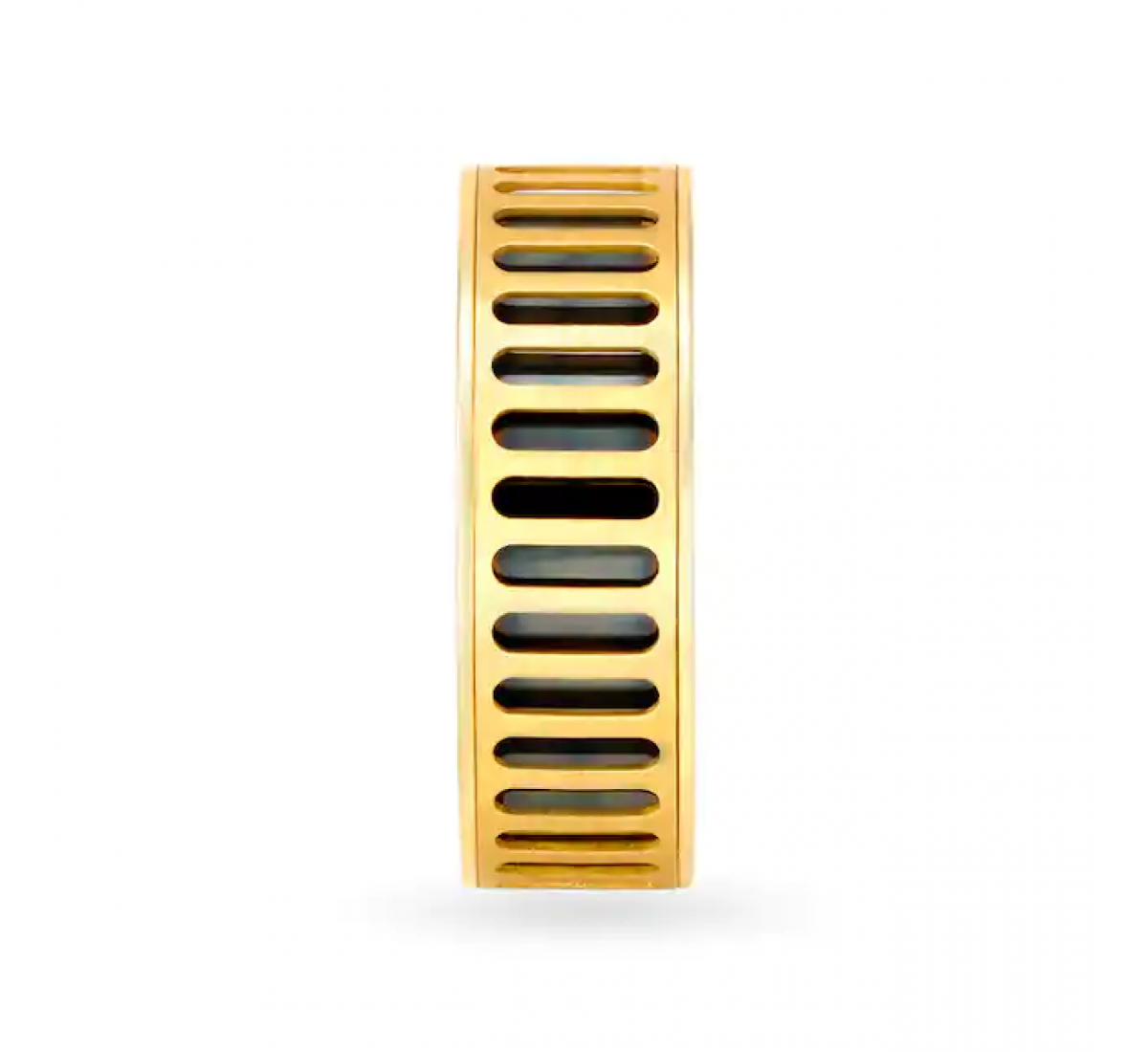 Geometric Spiral Gold Ring
