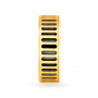 Geometric Spiral Gold Ring