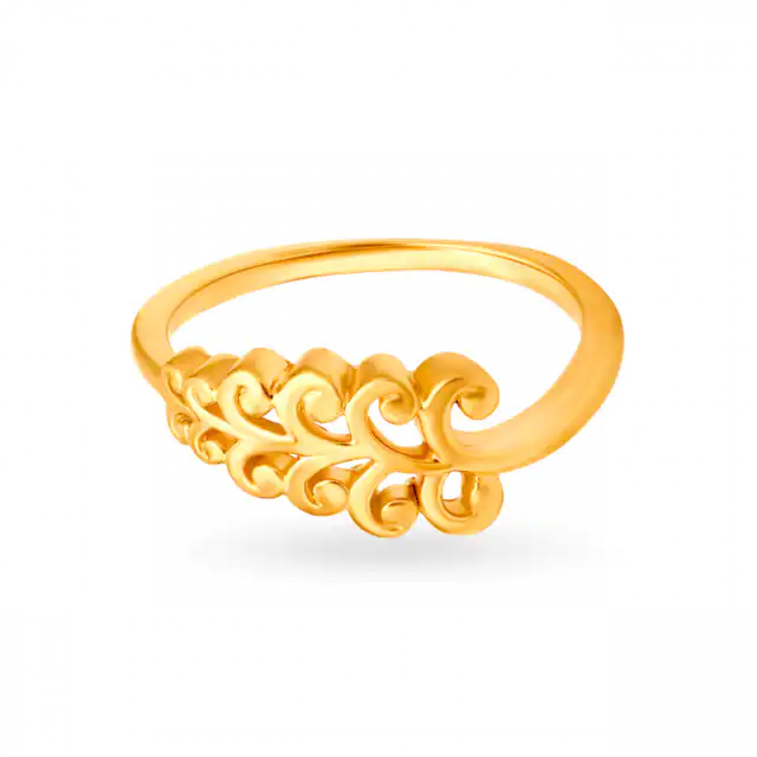 Sublime Carved Gold Ring