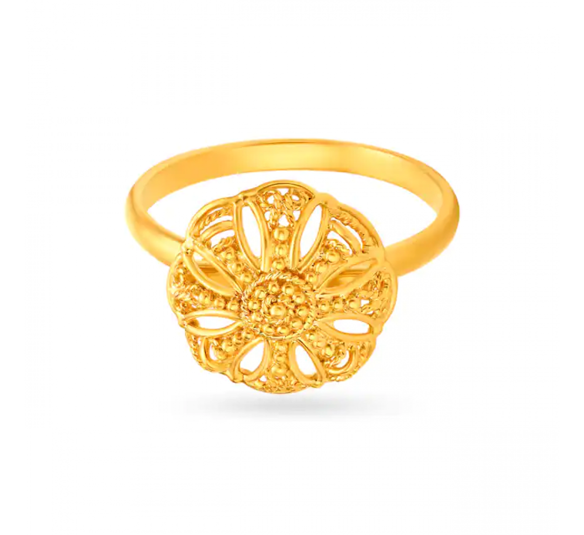 Glorious Floral Gold Ring