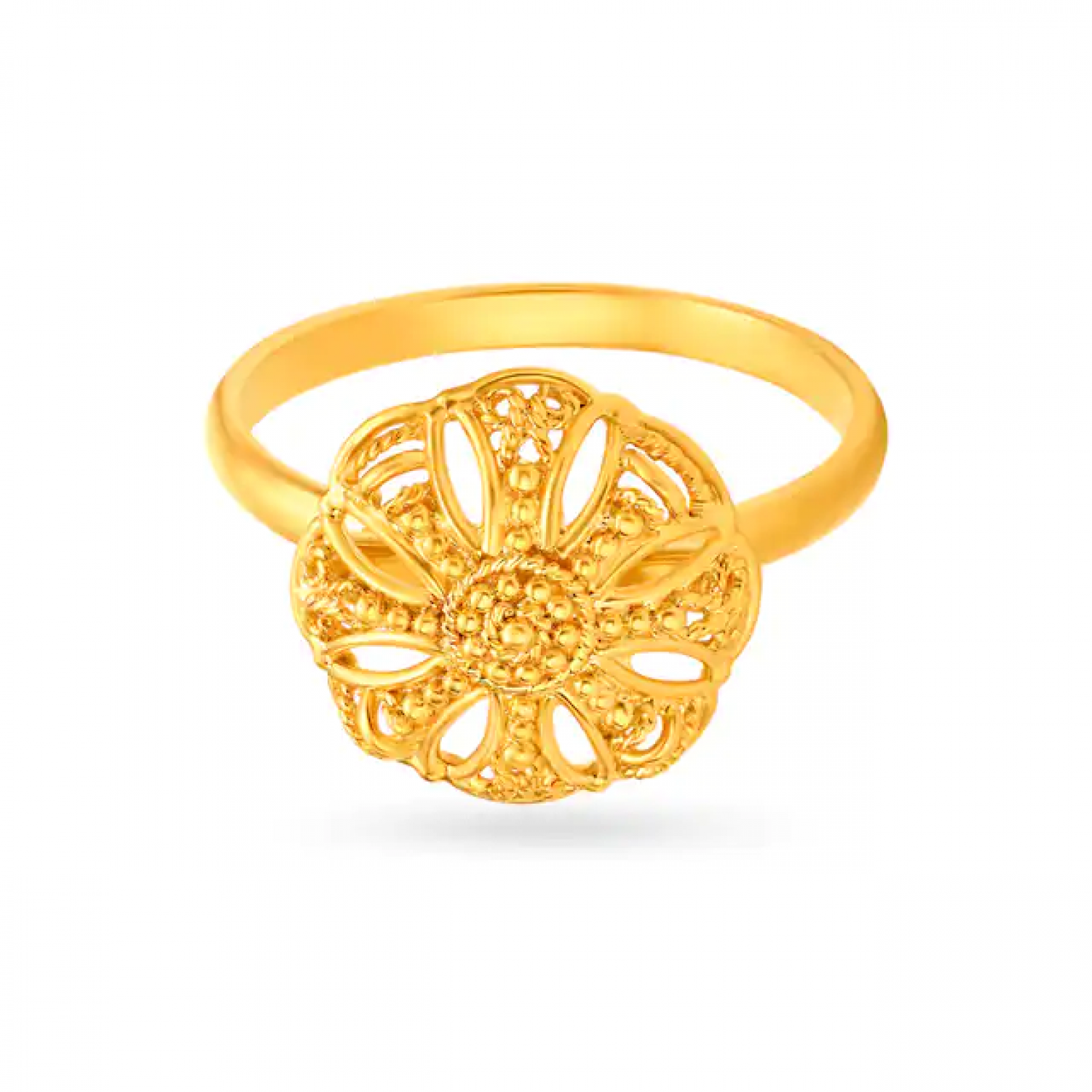 Glorious Floral Gold Ring