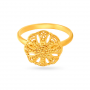 Glorious Floral Gold Ring