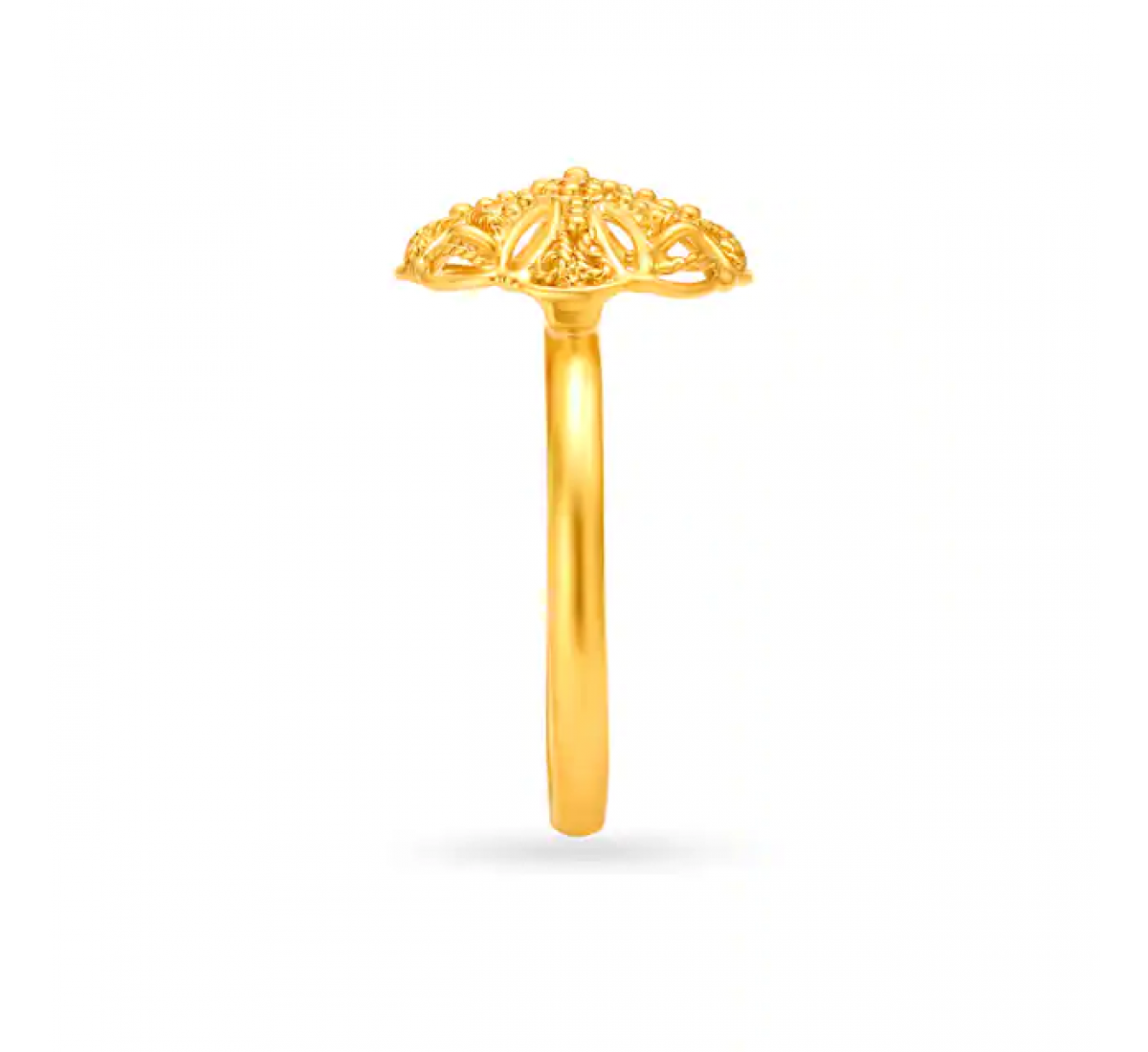Glorious Floral Gold Ring