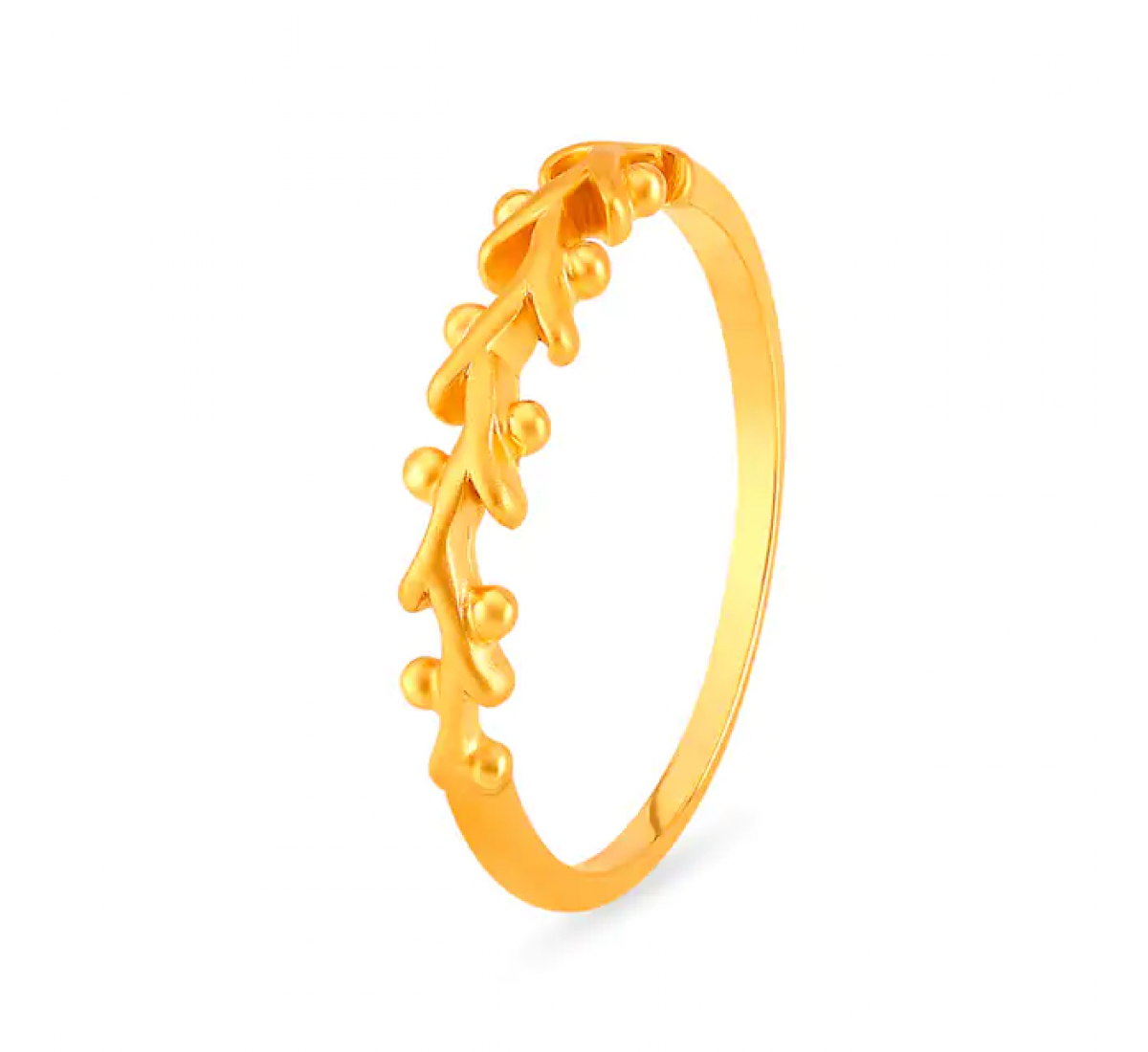 Henry Leaf Pattern Gold Ring
