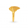 Intricate Gold Leaf Ring