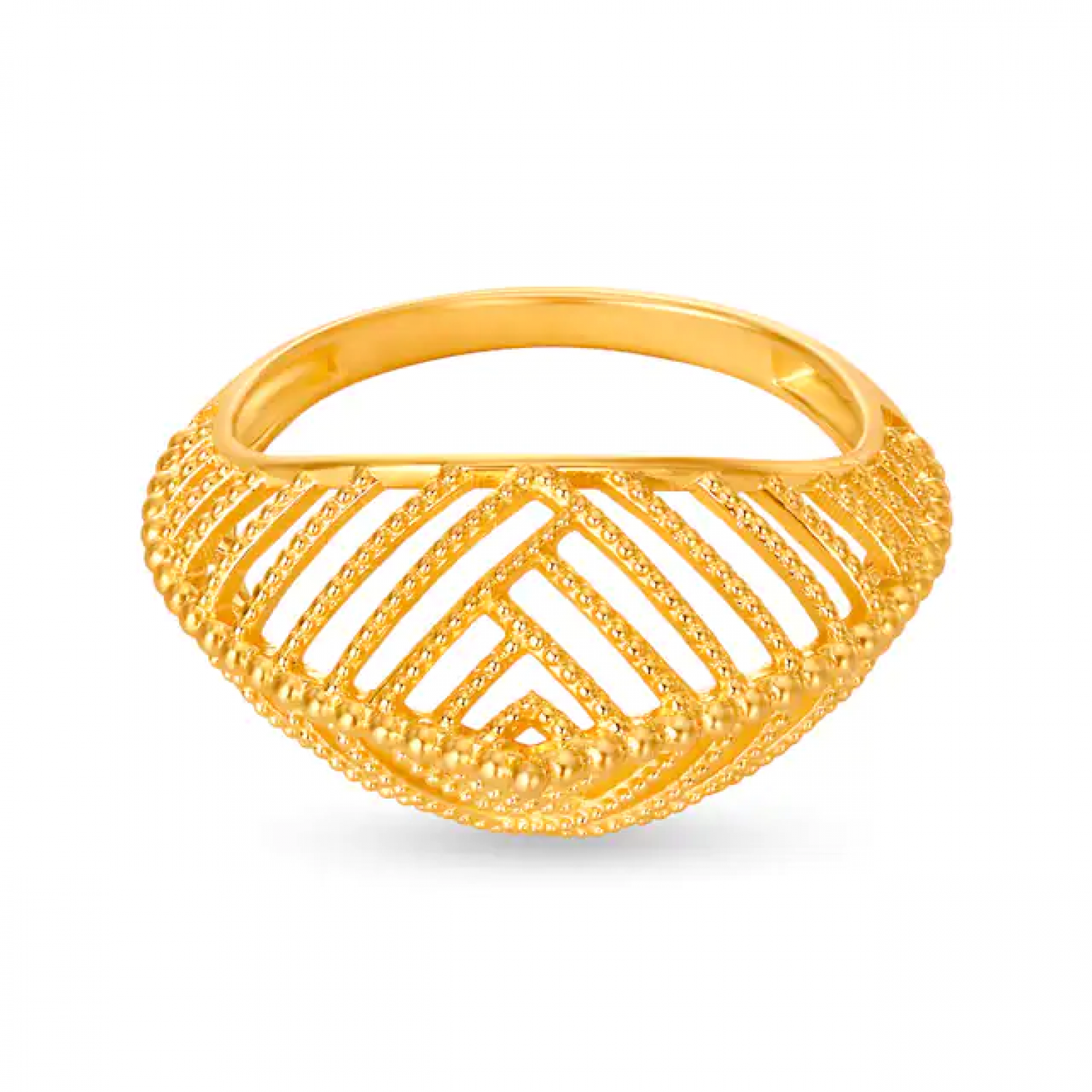 Zion Gold Statement Ring