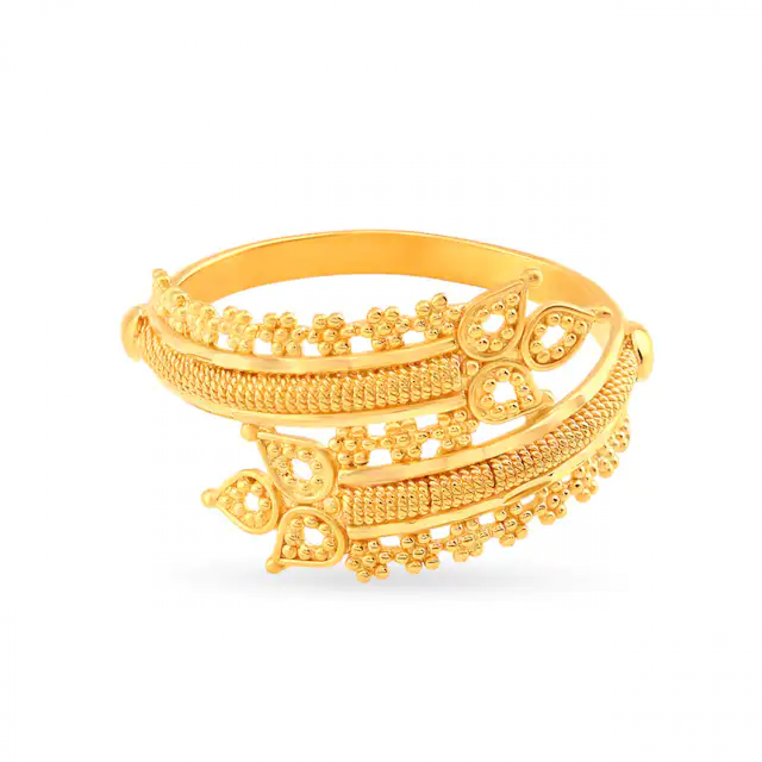 Traditional Gold Floral Ring