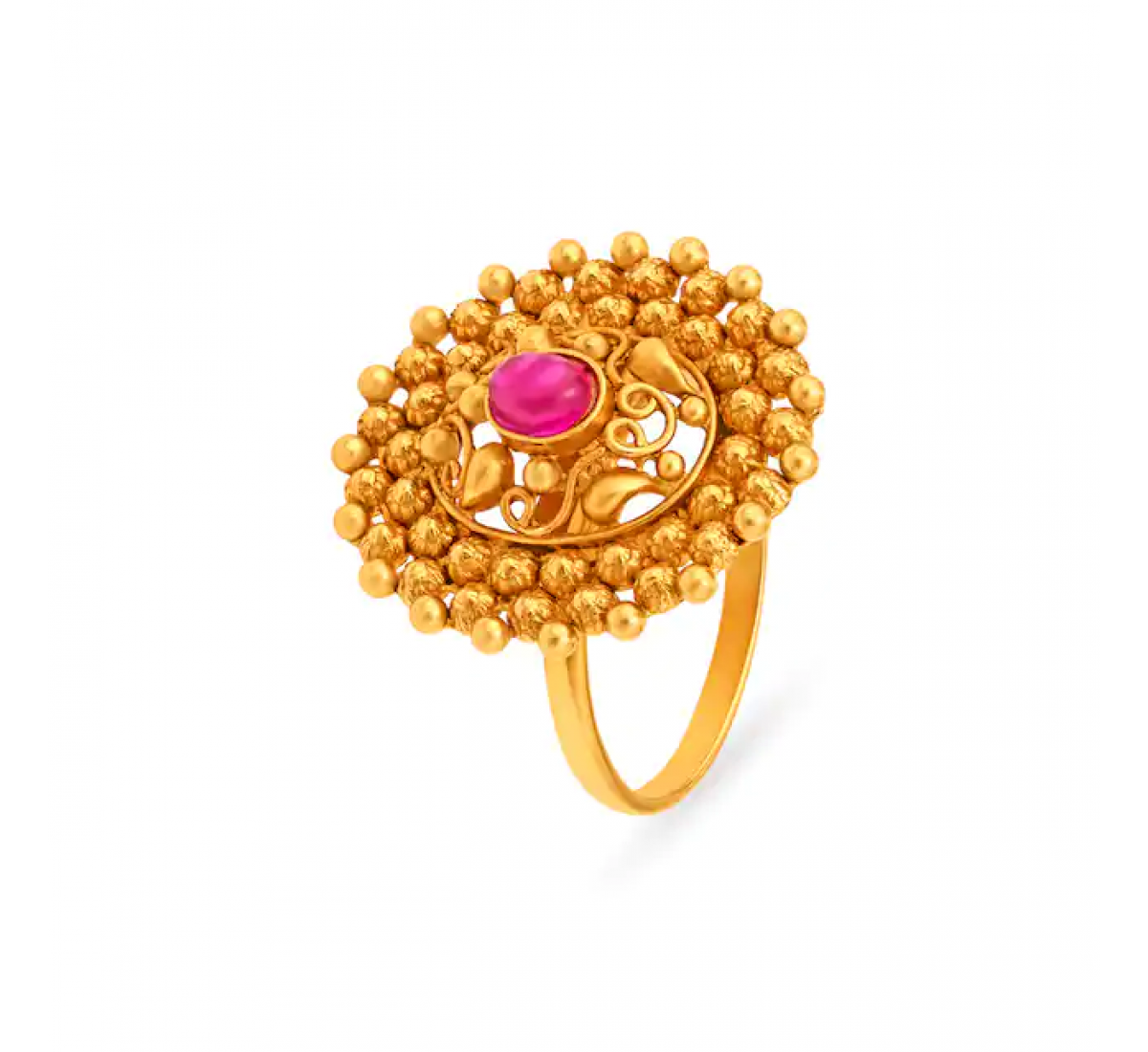 Vine Cocktail Gold Ring