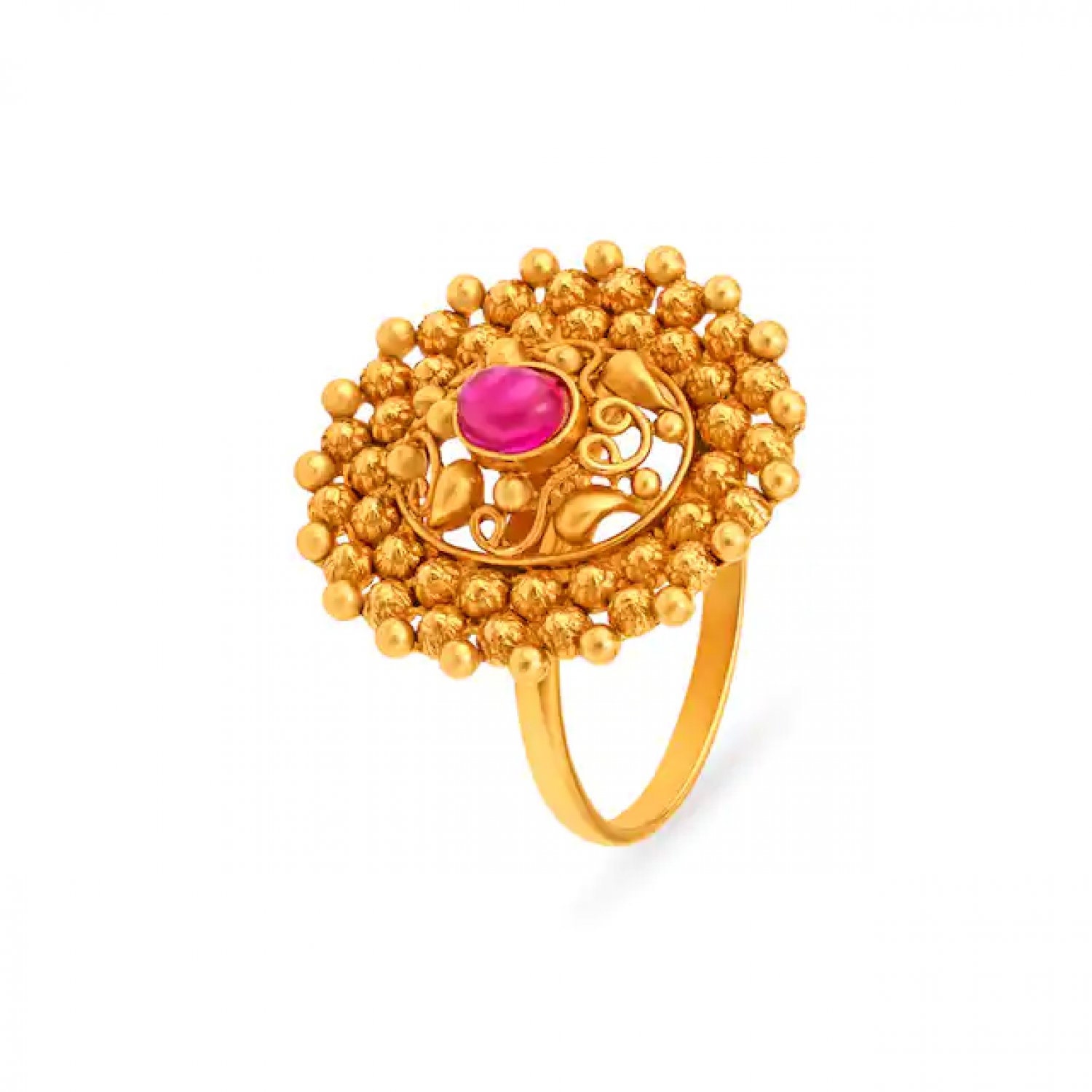 Vine Cocktail Gold Ring