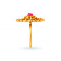 Vine Cocktail Gold Ring