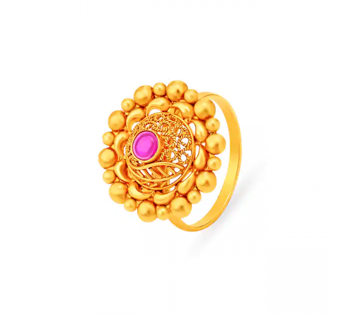 Elegant Floral Gold Ring